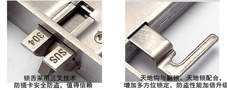 防盜門鎖內部效果圖