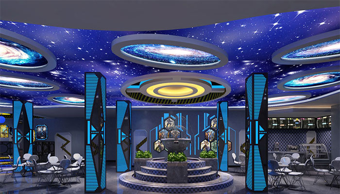 神秘星空網(wǎng)咖裝修設計案例