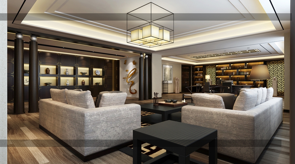 董事長辦公室裝修設計，相對封閉