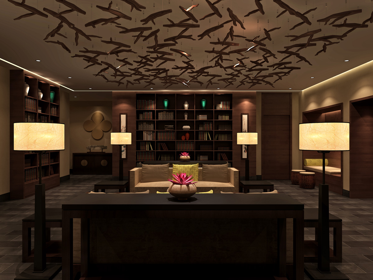 養(yǎng)生會所總經(jīng)理辦公室裝修設計效果圖