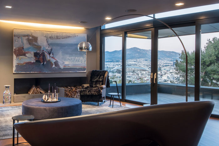 藝術系別墅室內背景墻軟裝裝修設計案例效果圖