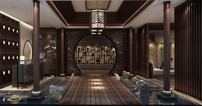 養(yǎng)生會所過道裝修設計案例效果圖