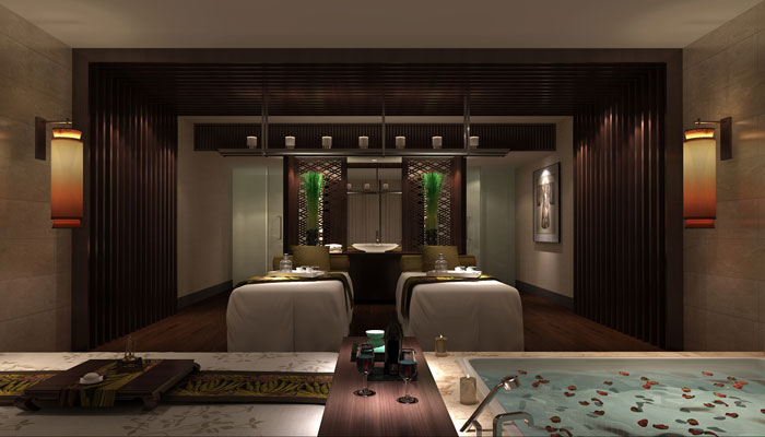 養(yǎng)生會所浴室裝修設計案例效果圖