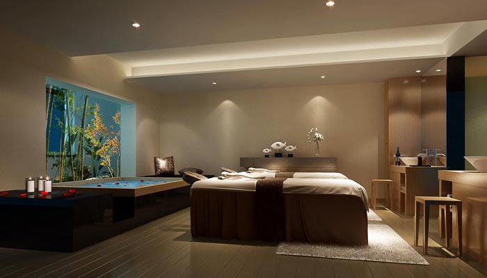 現代、古典混搭美容院裝修設計案例