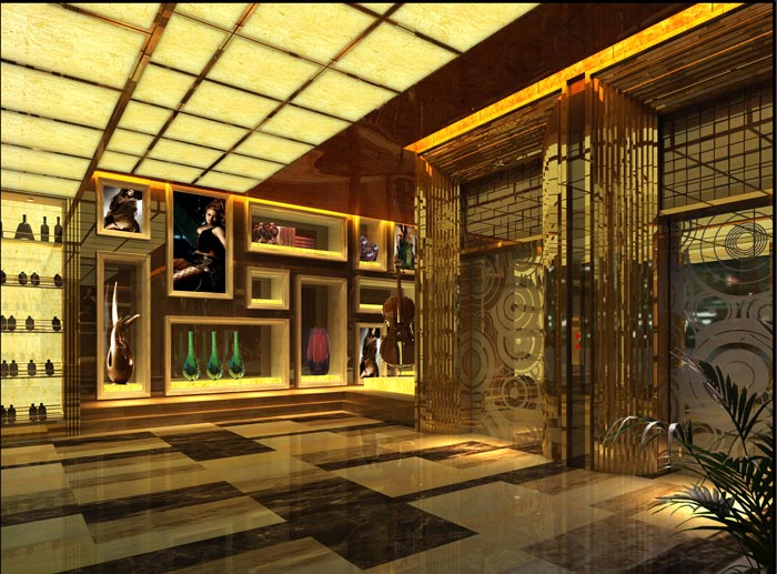 杭州KTV電梯區域裝修設計案例效果圖