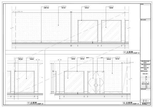 商場深化設計施工圖一層立面圖17-18