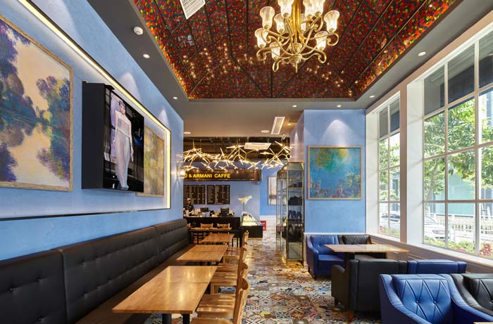 特色風格咖啡廳喝咖啡區域裝修設計案例效果圖