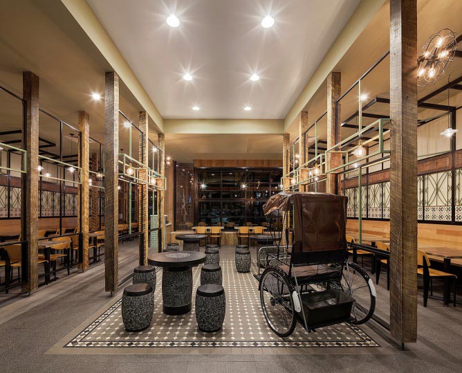 歷史、文化傳統(tǒng)氛圍下1200平方餐廳設(shè)計方案效果圖