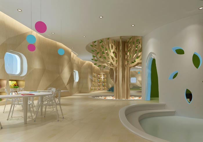 早教繪本館家長閱讀區(qū)裝修設(shè)計(jì)案例效果圖