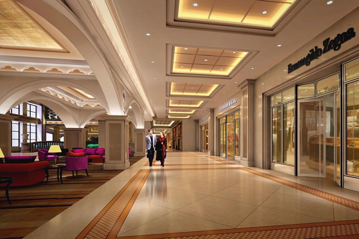 精品商務(wù)酒店大廳過(guò)道裝修設(shè)計(jì)案例效果圖