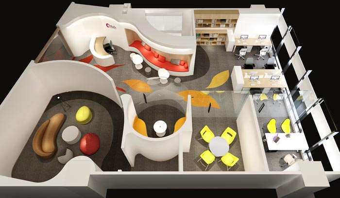 小戶(hù)型辦公室設(shè)計(jì)方案平面圖