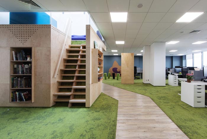 網絡游戲開發商動線辦公室裝修設計案例