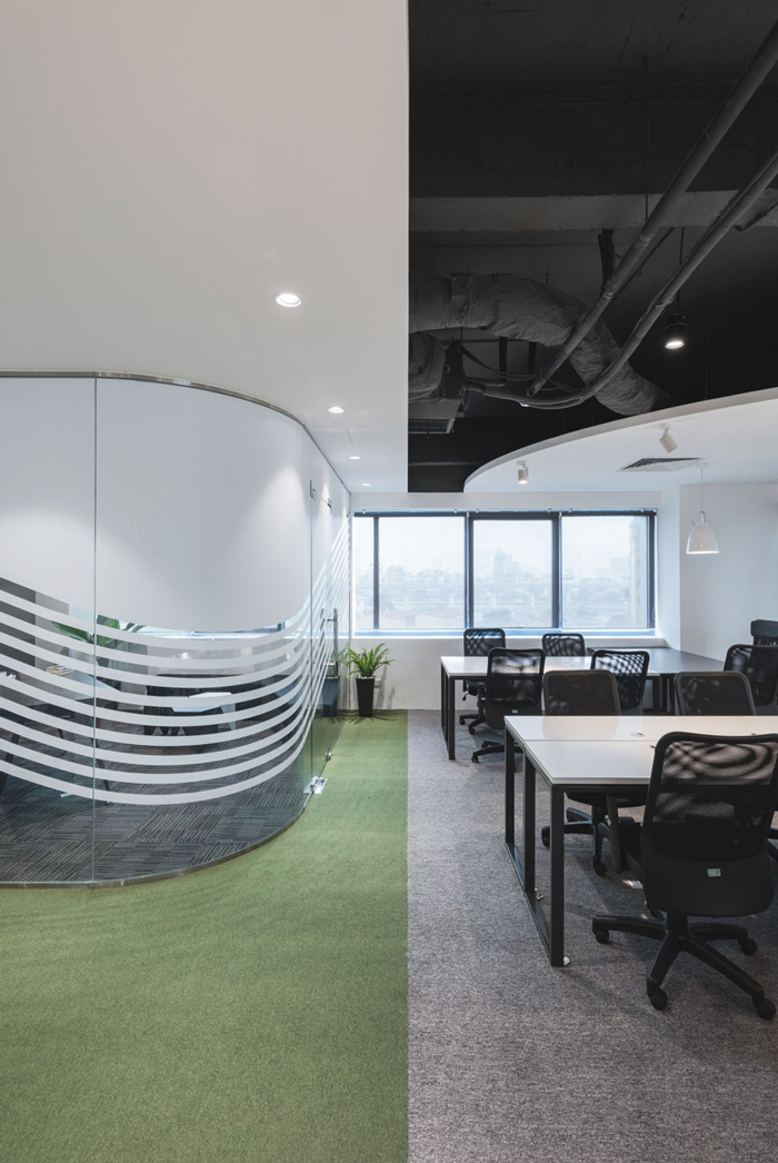 傳媒公司辦公室內部辦公區裝修設計案例效果圖