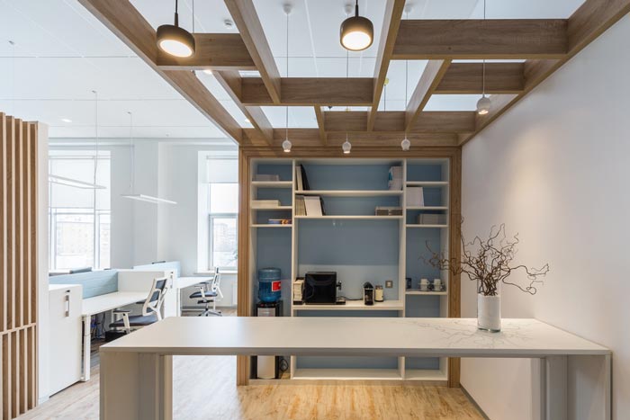 照明公司辦公室緩沖區裝修設計案例效果圖