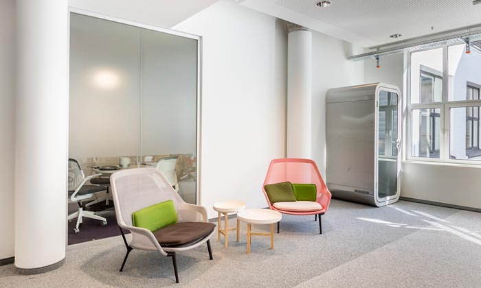 軟件公司辦公室休閑區裝修設計案例效果圖