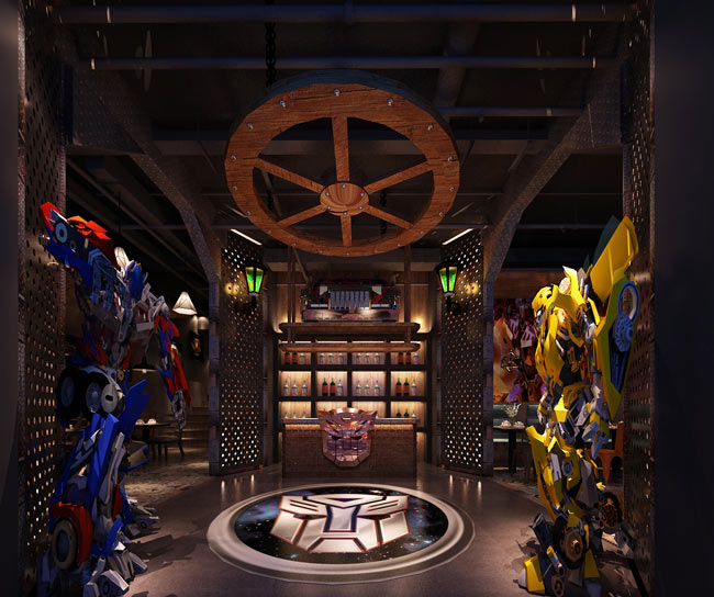 變形金剛主題餐廳裝修設計效果圖