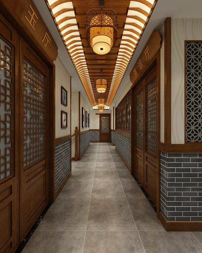 農家私房菜過道裝修設計效果圖