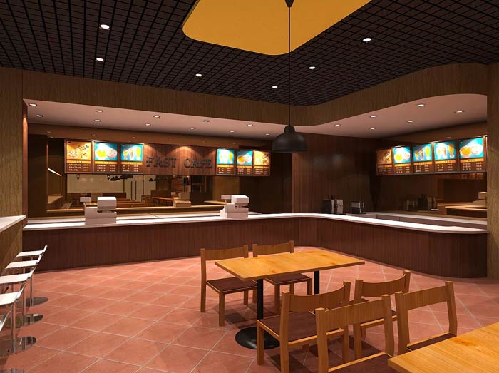 快餐店吧臺裝修設計效果圖