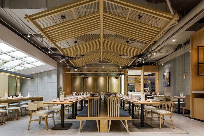 串串香小吃店過道裝修設計效果圖