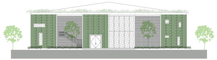 服裝廠房裝修設(shè)計立面圖