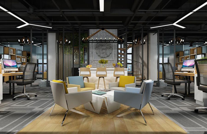 杭州下沙辦公室休息區(qū)裝修設(shè)計效果圖