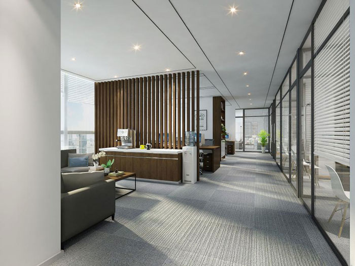 杭州良渚辦公室茶水間裝修設計效果圖