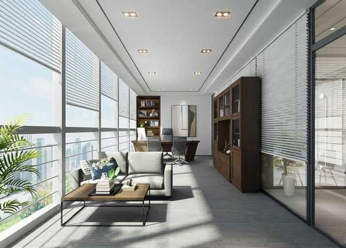 杭州良渚總經(jīng)理辦公室裝修設計效果圖