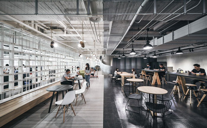 科技公司辦公室接待區裝修設計效果圖