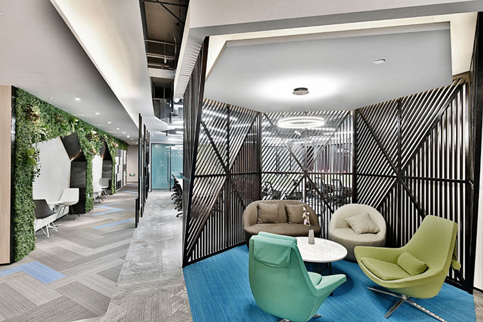 聯合辦公大樓洽談區裝修設計效果圖