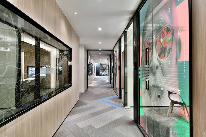聯合辦公大樓走廊裝修設計效果圖