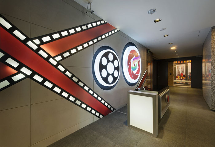 娛樂文化公司辦公室前臺裝修設(shè)計(jì)效果圖