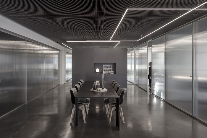 食品進出口公司辦公室公共區域裝修設計效果圖