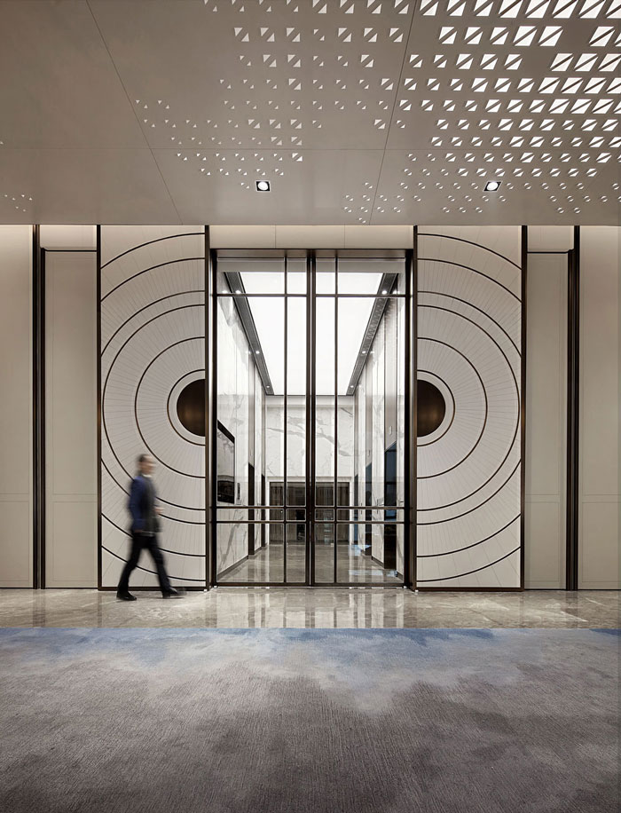 藥業公司辦公室大廳裝修設計效果圖