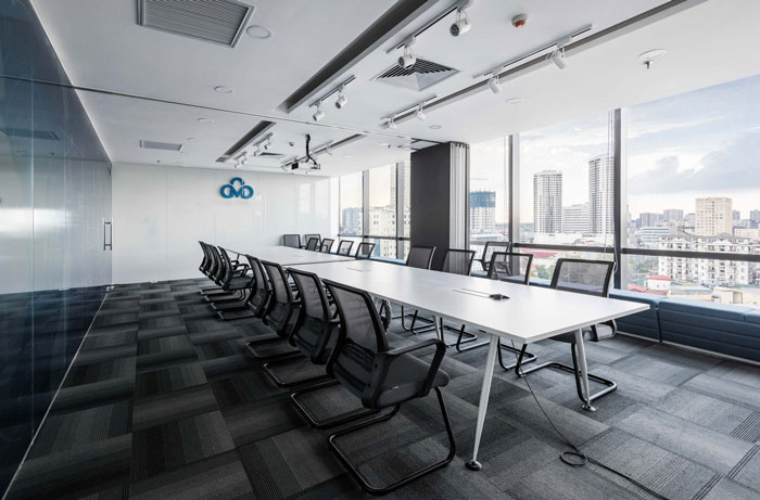 通訊科技公司辦公室會議室裝修設計效果圖