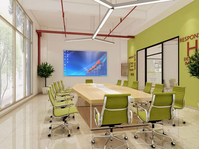 環保材料公司辦公室會議室裝修設計效果圖