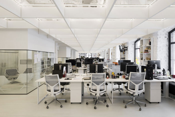 媒體公司辦公室辦公區裝修設計效果圖