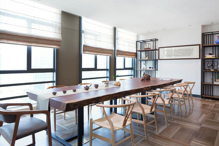 杭州300平方辦公室會議區裝修設計效果圖