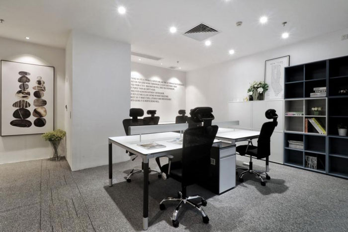 杭州彭埠辦公室辦公區裝修設計效果圖