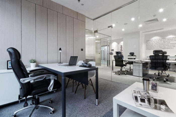 杭州彭埠辦公室辦公區裝修設計效果圖