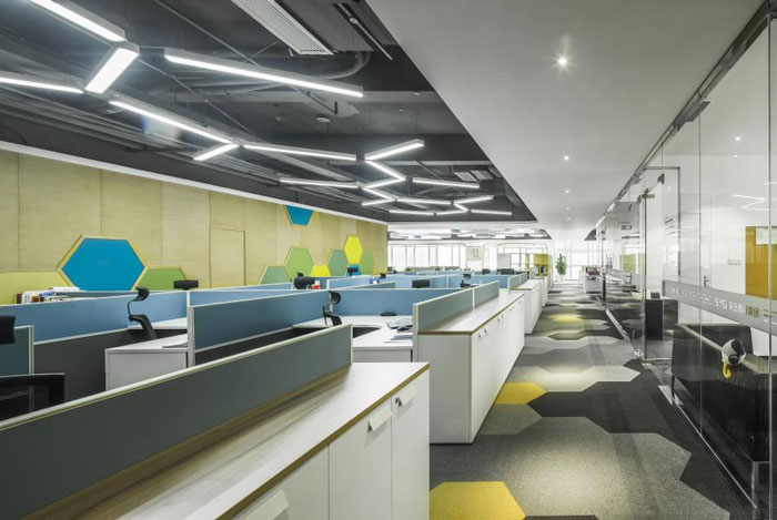 杭州蕭山辦公室辦公區裝修設計效果圖