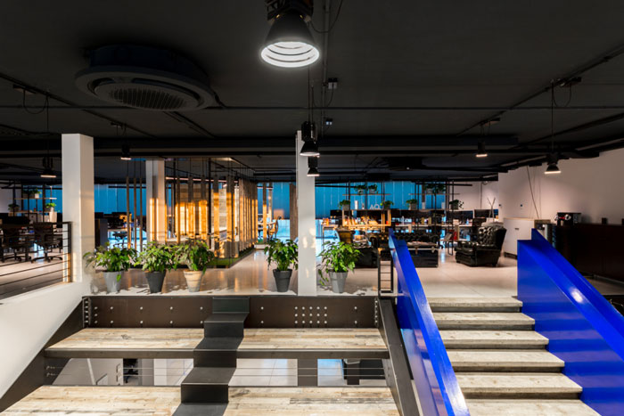 家具廠房辦公室辦公區裝修設計效果圖