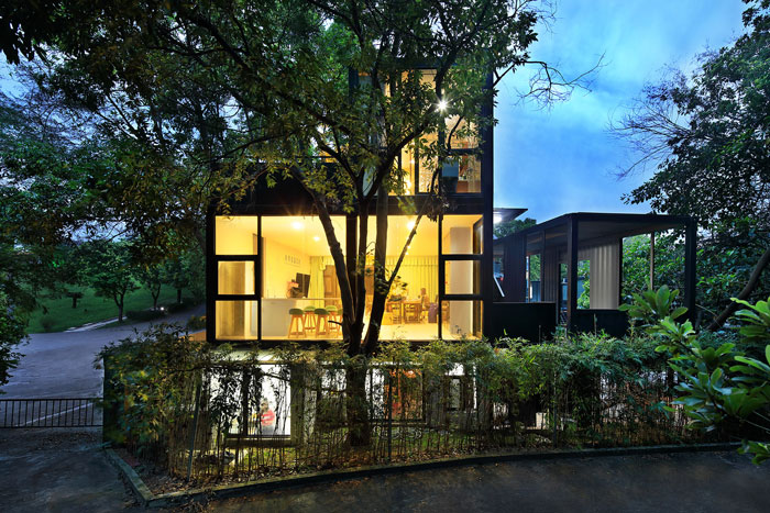 家庭辦公室正面裝修設計效果圖