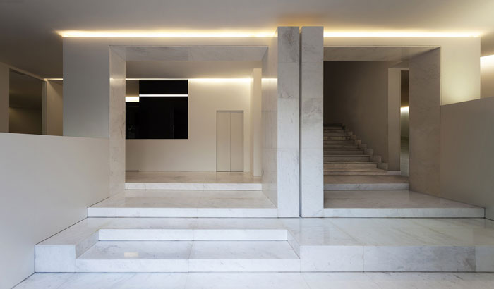 辦公樓入口門廳裝修設計效果圖