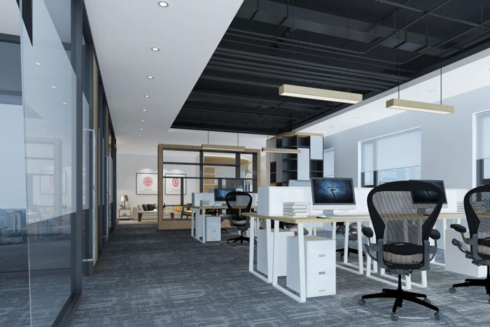 杭州蕭山辦公室辦公區裝修設計效果圖