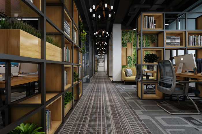 杭州下沙辦公室過道裝修設(shè)計效果圖