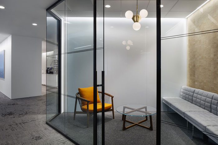 極簡風格辦公室交流區裝修設計效果圖