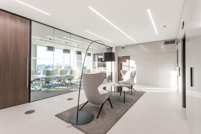 金融風投公司辦公室接待區裝修設計效果圖