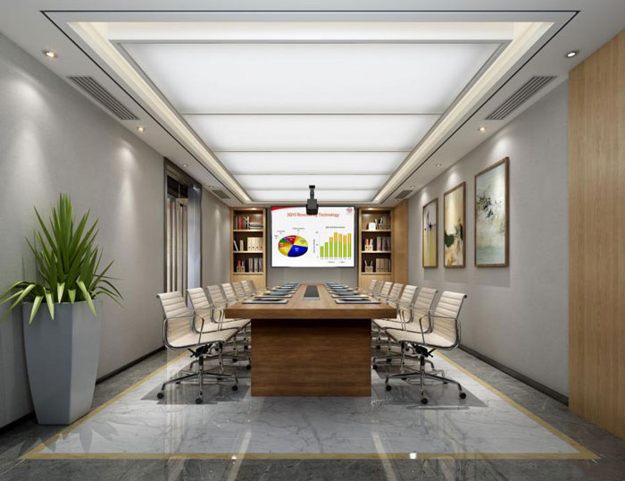 辦公室會議室簡單裝修設計效果圖