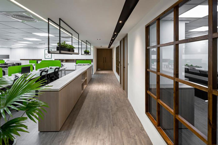 杭州富陽辦公樓過道裝修設(shè)計(jì)效果圖