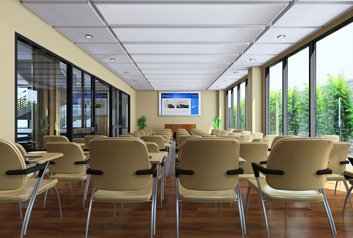 獨棟辦公樓辦公室會議室裝修設計效果圖